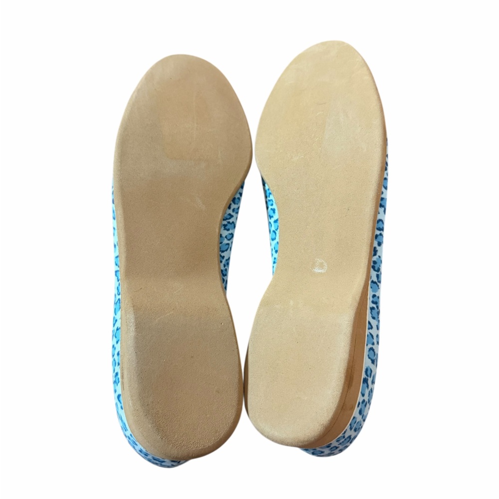 Bottega Veneta Made in Italy Blue Leopard Fabric Slip On Loafers Women’s Sz 8 - Picture 3 of 13